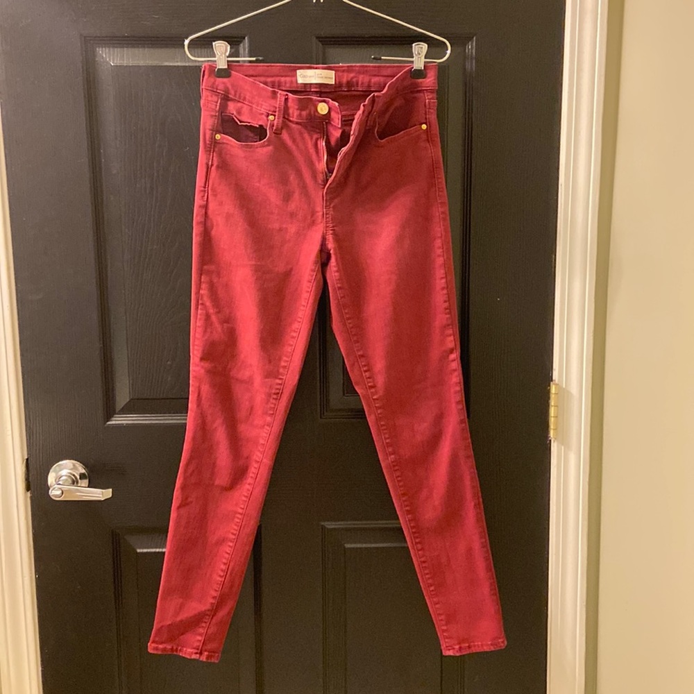 Gap True Skinny Burgundy, size 27R